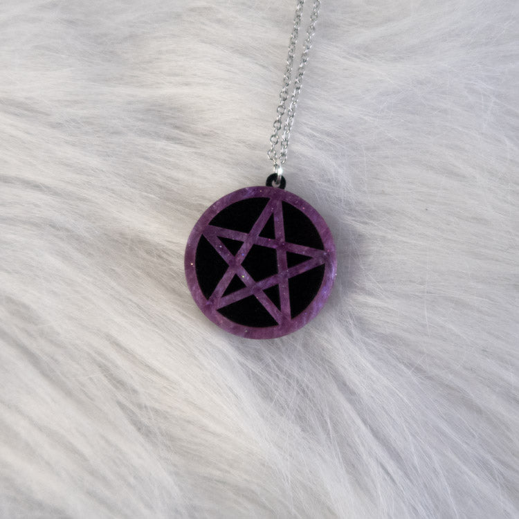 Night Sigil Necklace – Purple