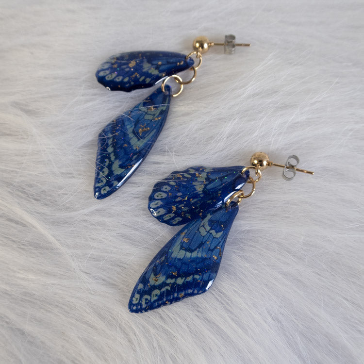 Ocean Sapphire Wings Earrings