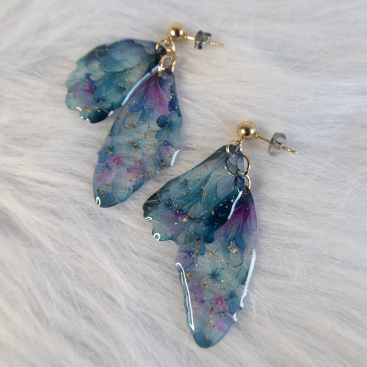 Blooming Lagoon Wings Earrings