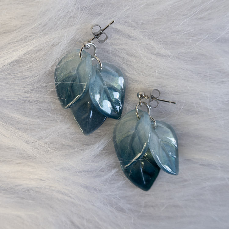 Moonlit Leaf Earrings