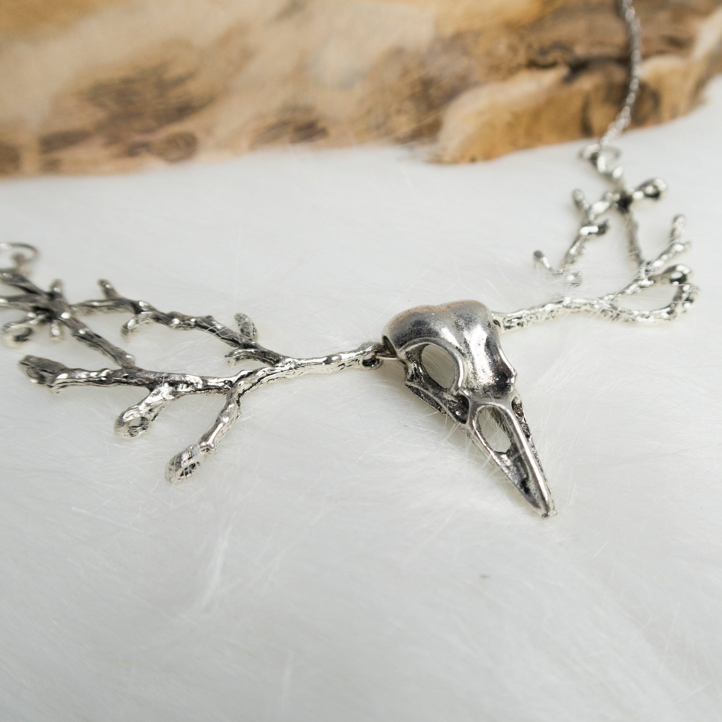 Raven Skull necklace