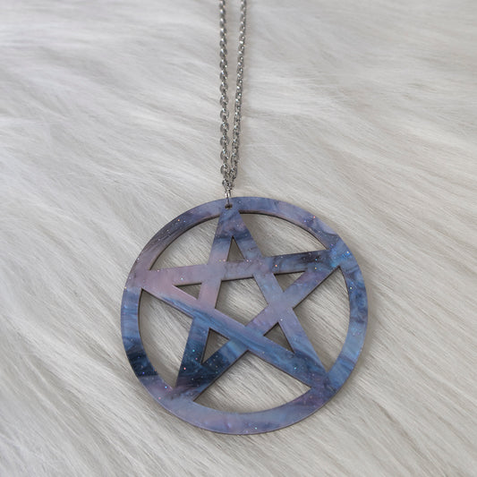 Space Pentagram necklace - Light