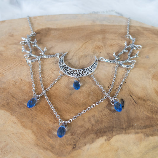 Enchanted necklace blue