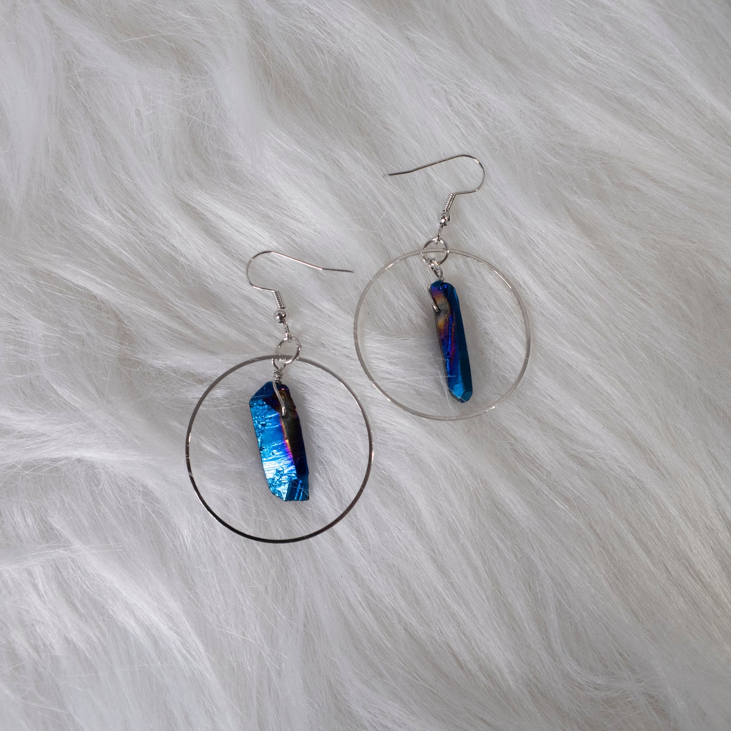 Rainbow Quartz earrings