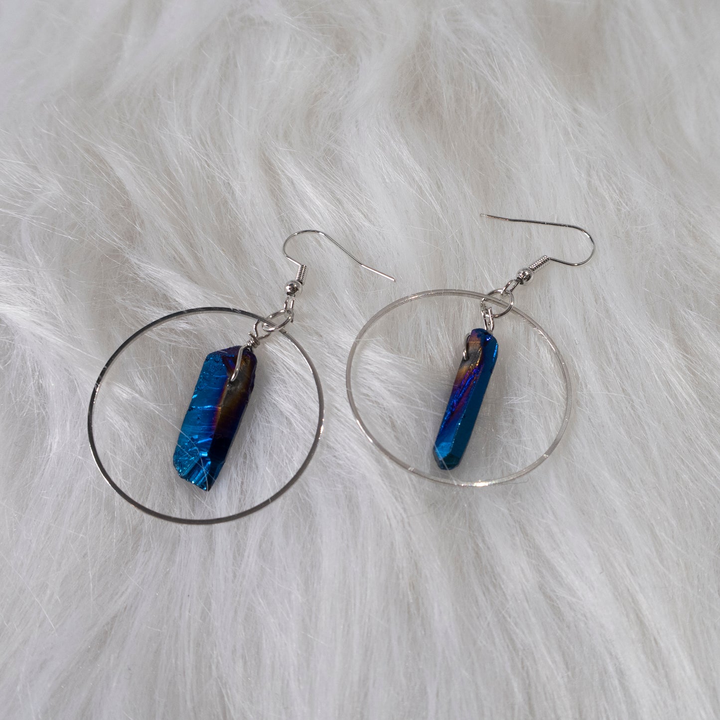 Rainbow Quartz earrings