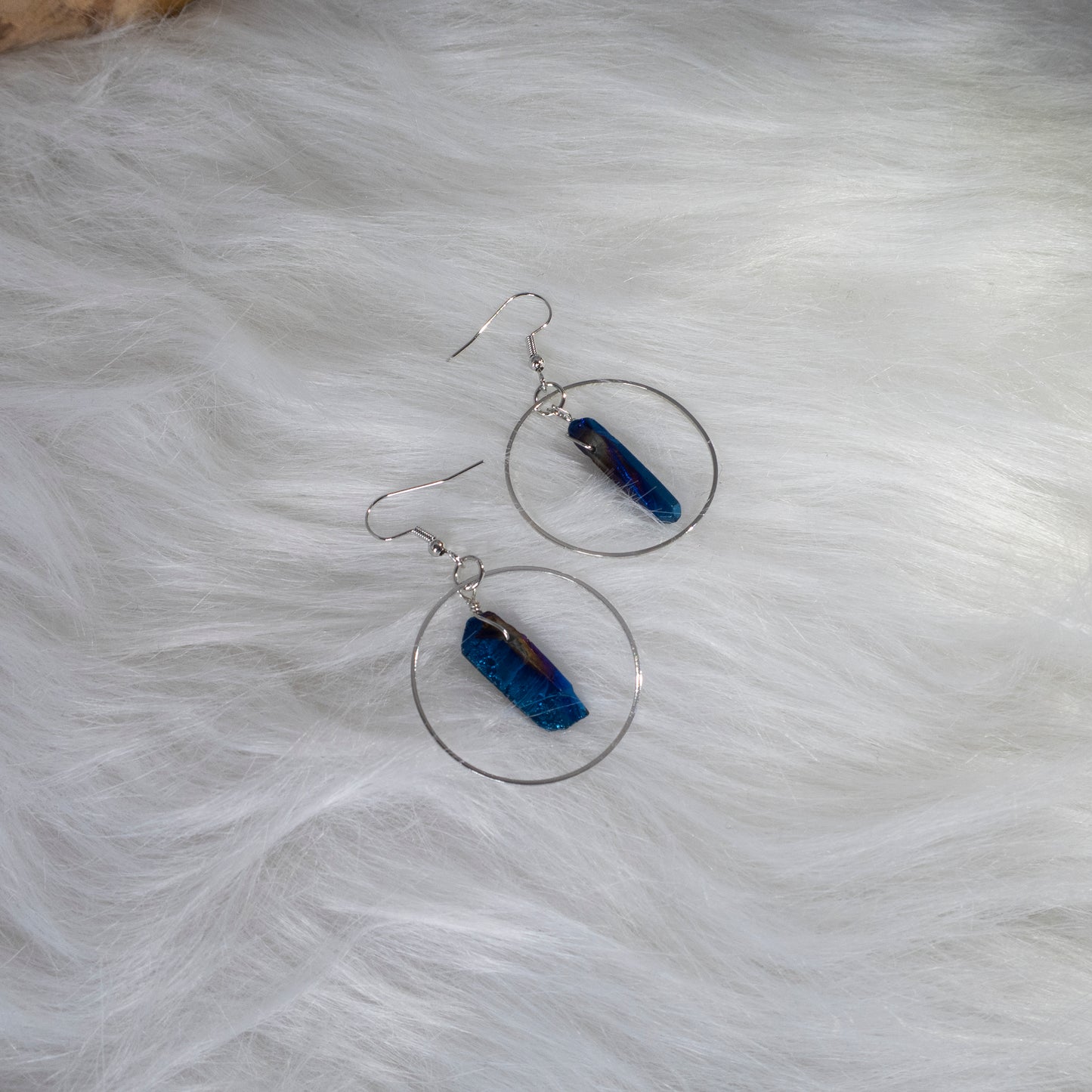 Rainbow Quartz earrings