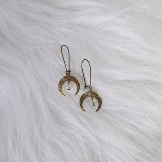 Gold Moon earrings
