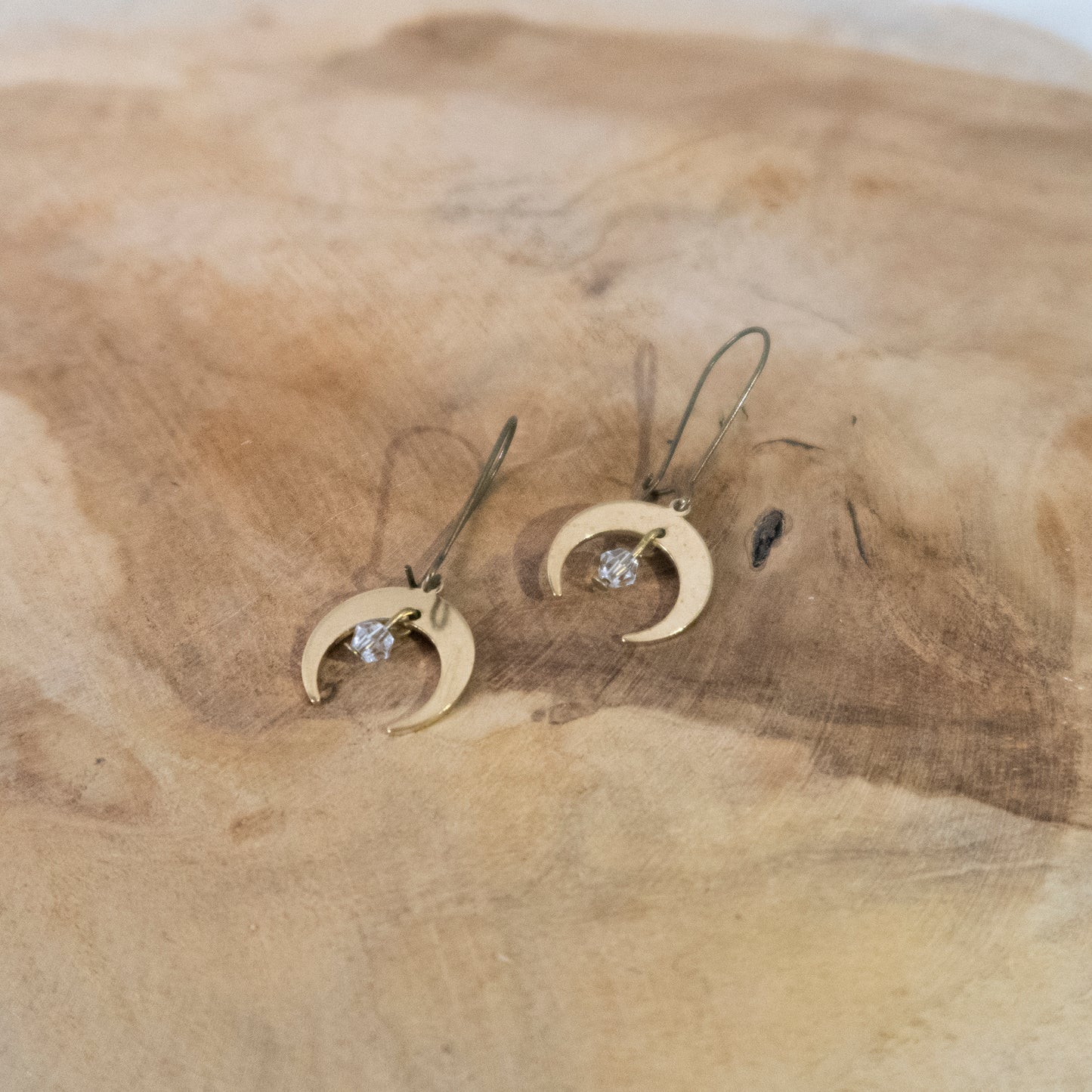Gold Moon earrings