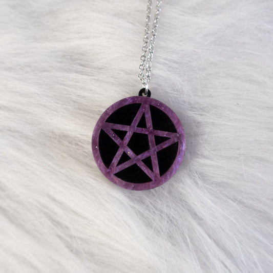 Night Sigil Necklace – Purple
