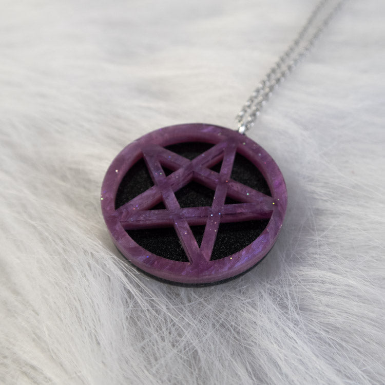 Night Sigil Necklace – Purple