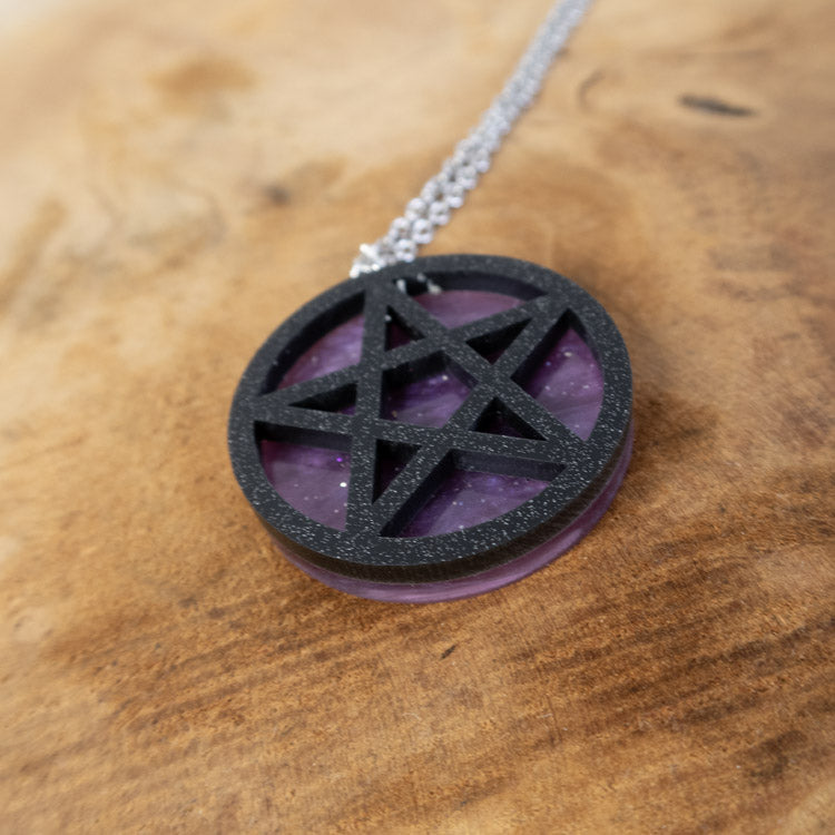 Night Sigil Necklace – Black