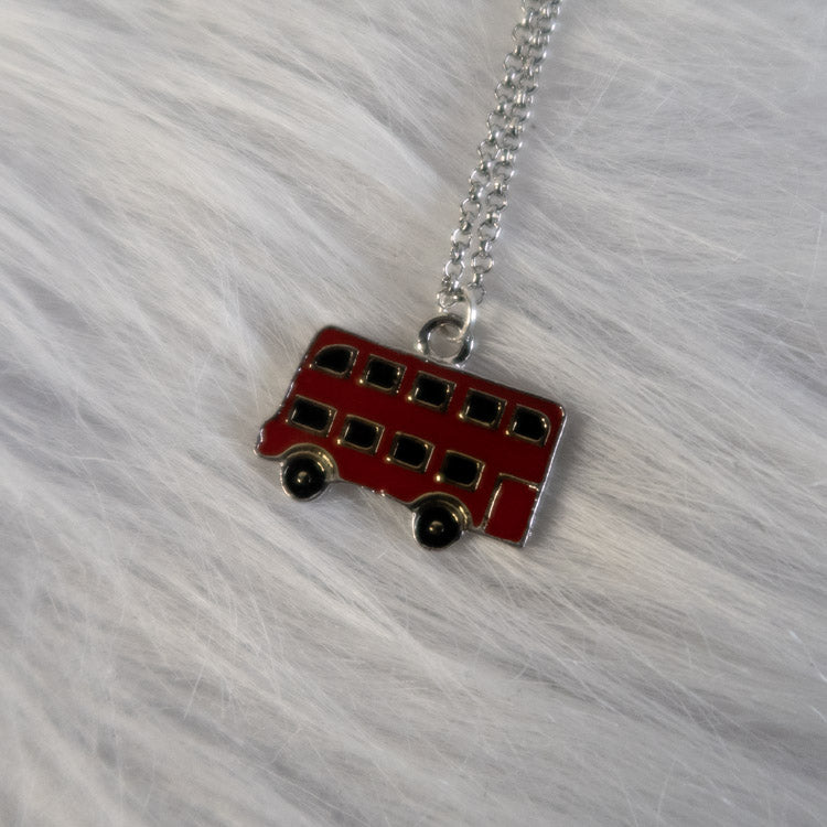 Little Red Bus Necklace