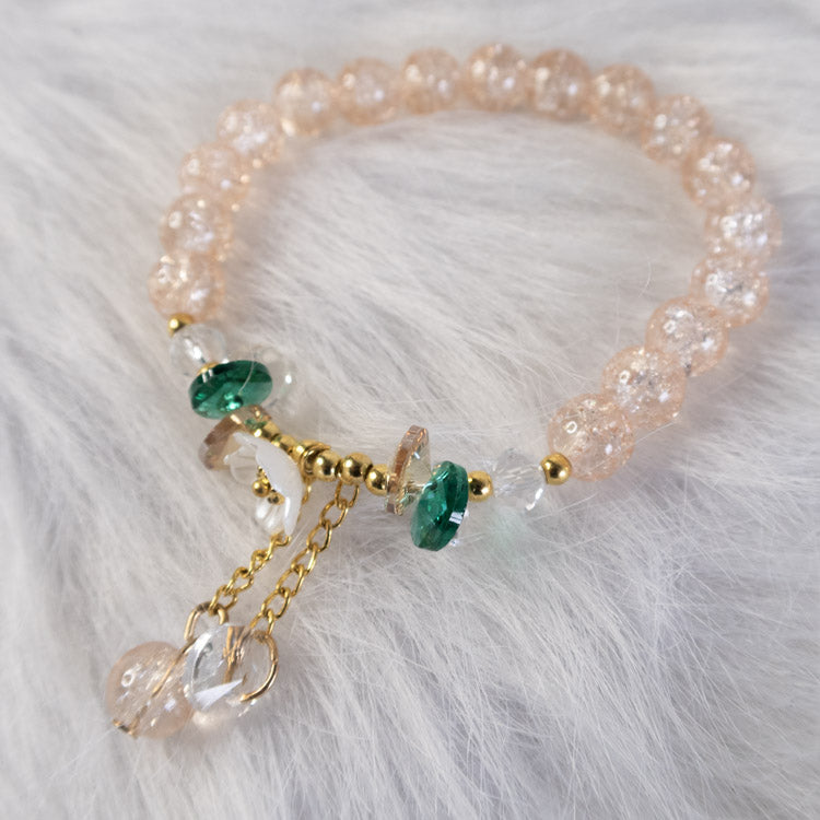 Golden Garden Bracelet — Peach