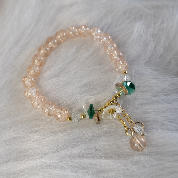 Golden Garden Bracelet — Peach