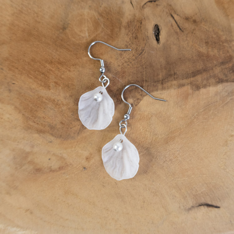 White Blossom Earrings