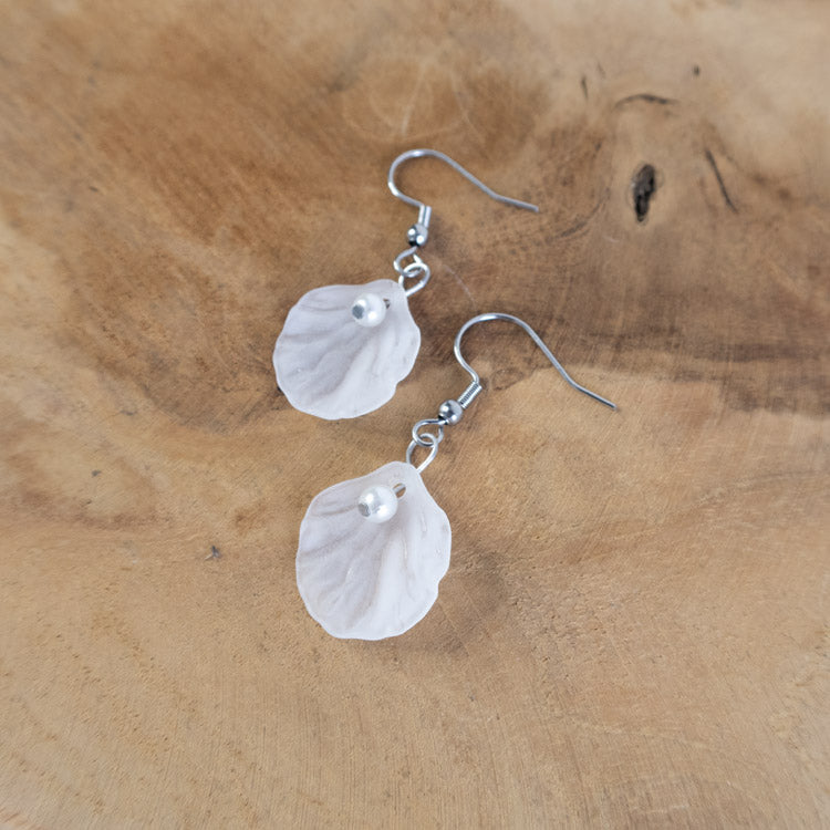 White Blossom Earrings