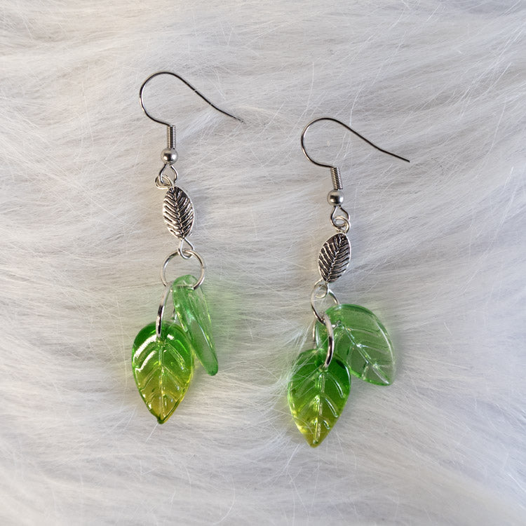Dreamlight Leaves Earrings – Green