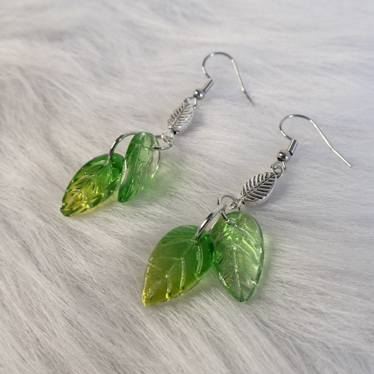Dreamlight Leaves Earrings – Green