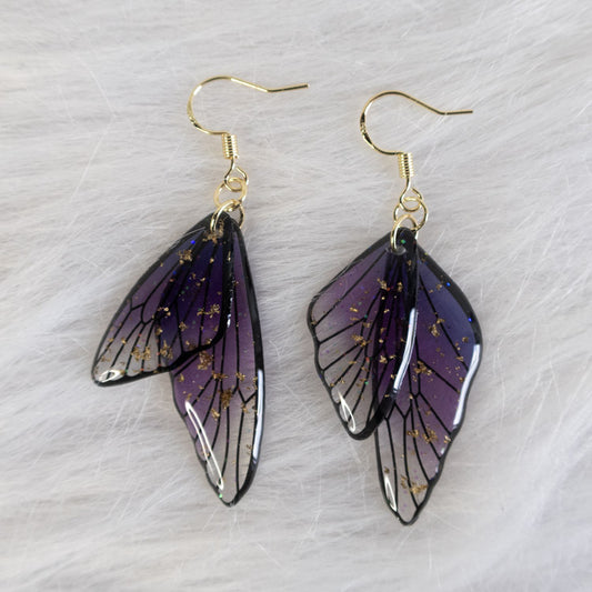 Fairy Wings Earrings – Purple