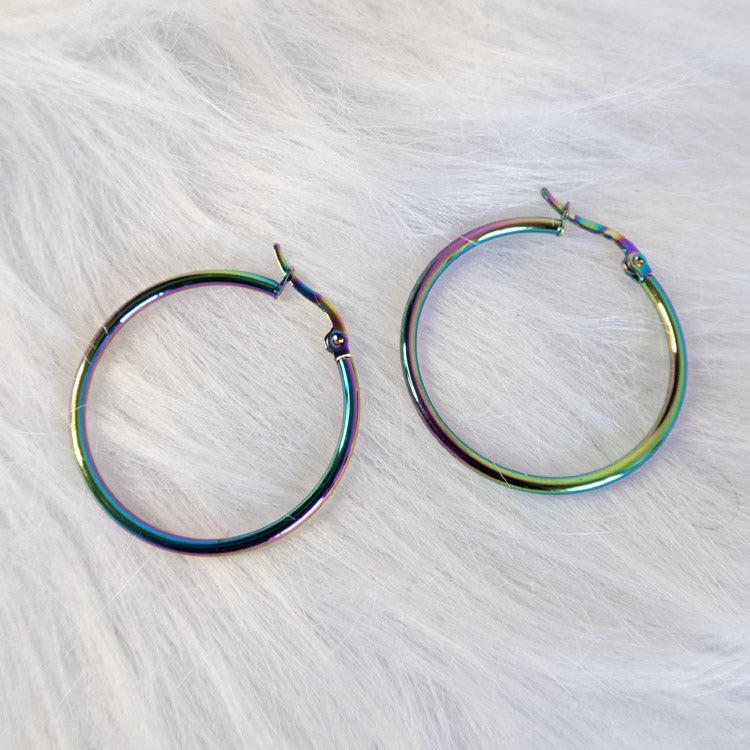 Rainbow Glow Hoops