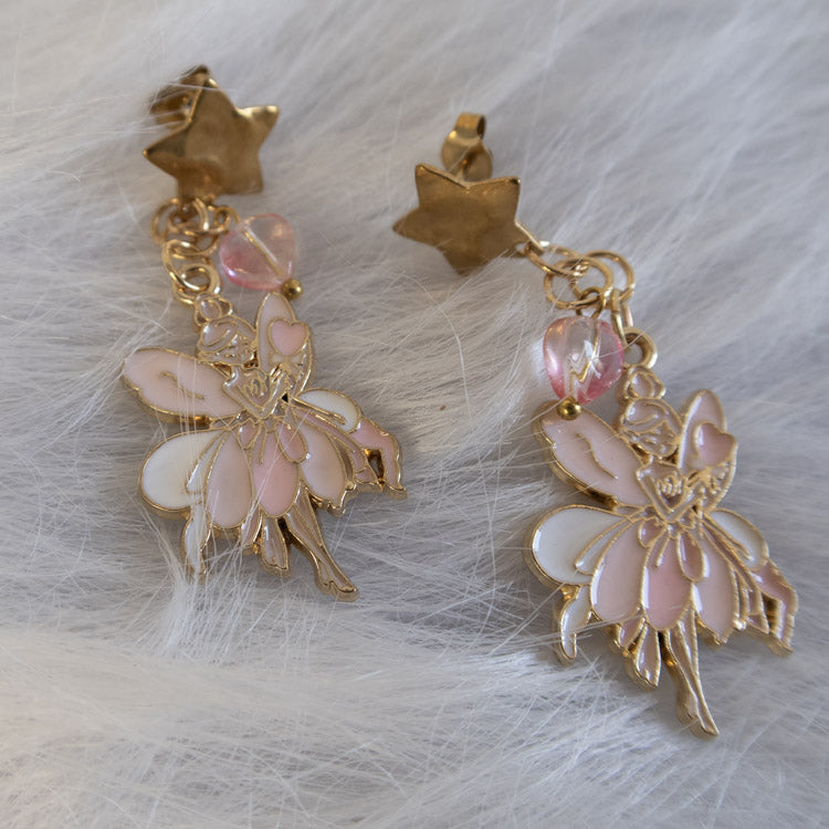 Rosebud Fairy Earrings