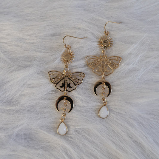 Goddess of Sun and Moon Earrings