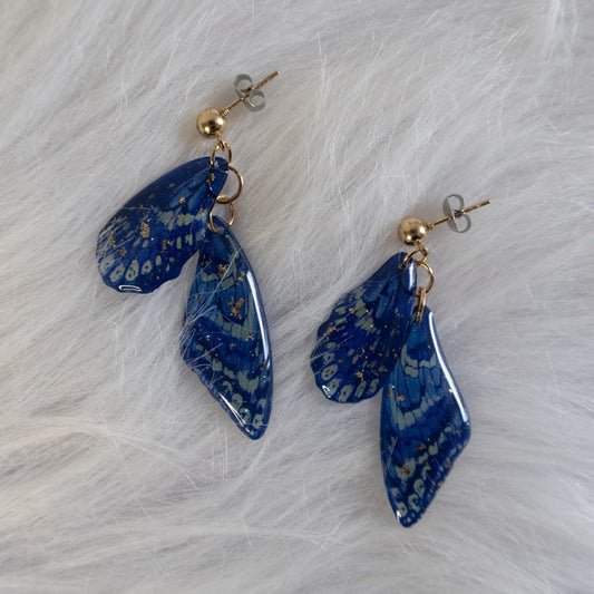 Ocean Sapphire Wings Earrings