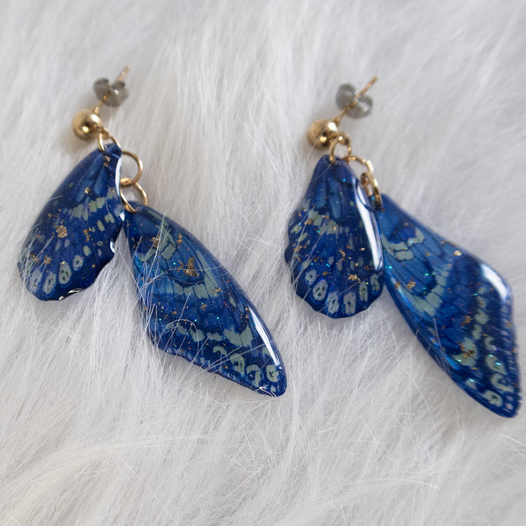 Ocean Sapphire Wings Earrings