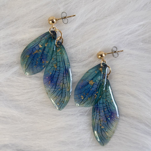 Crystal Lagoon Wings Earrings