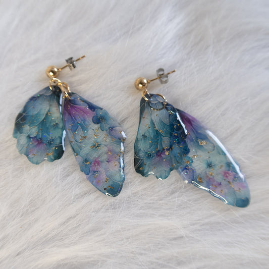 Blooming Lagoon Wings Earrings